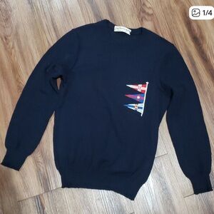 Jean-Paul Germain Nautical Made in France Sweater with Flags See Measurements